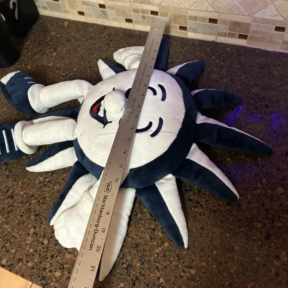 MSC Cruise Ship Smiling Sun Mascot‎ Plush Pillow Doll Blue White - Large 23